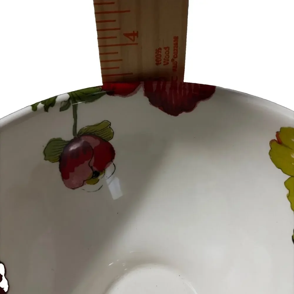 World Market Floral Pedestal Bowl Small